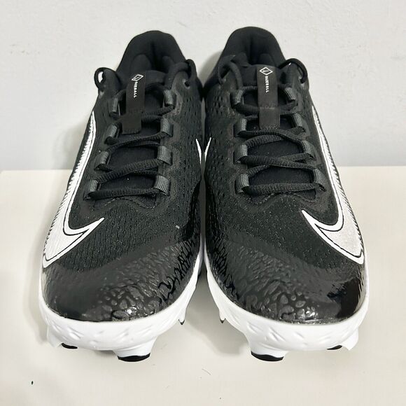 Nike Alpha Huarache Elite 4 Low MCS “Black White” Mens Size 9-12 Baseball Cleats - Picture 3 of 9